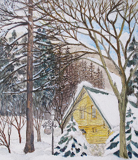 ログコテージの原画