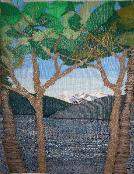 青木湖畔　縦90㎝　横66㎝