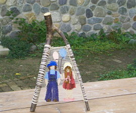 風船持った子供達 縦30㎝