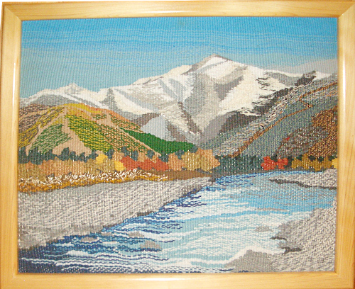 五竜岳初冠雪　　縦42㎝　横48㎝