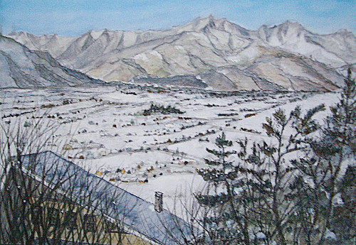 アルプスの町 P8号