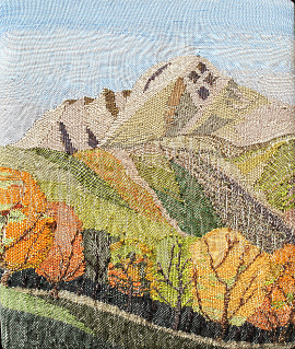 初秋の五竜岳　縦57㎝　横48㎝