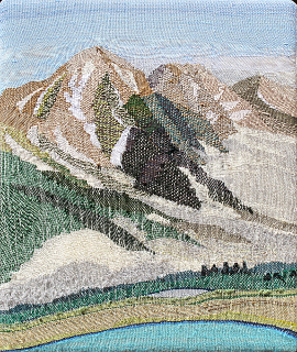 初夏の白馬三山　縦60㎝横50㎝