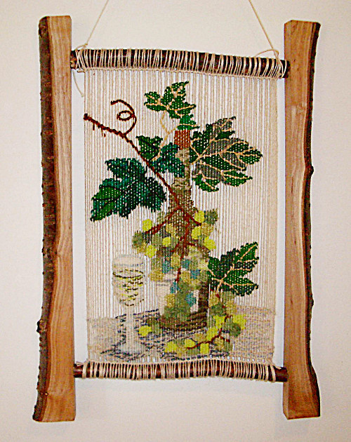 額織り完成　縦55㎝　横38㎝