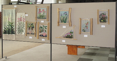 絵織り作品展の会場