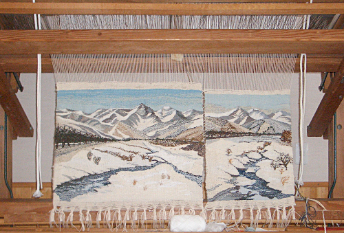 2つの絵織り作品