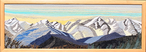 白馬岳から五竜岳へ　縦35㎝　横95㎝